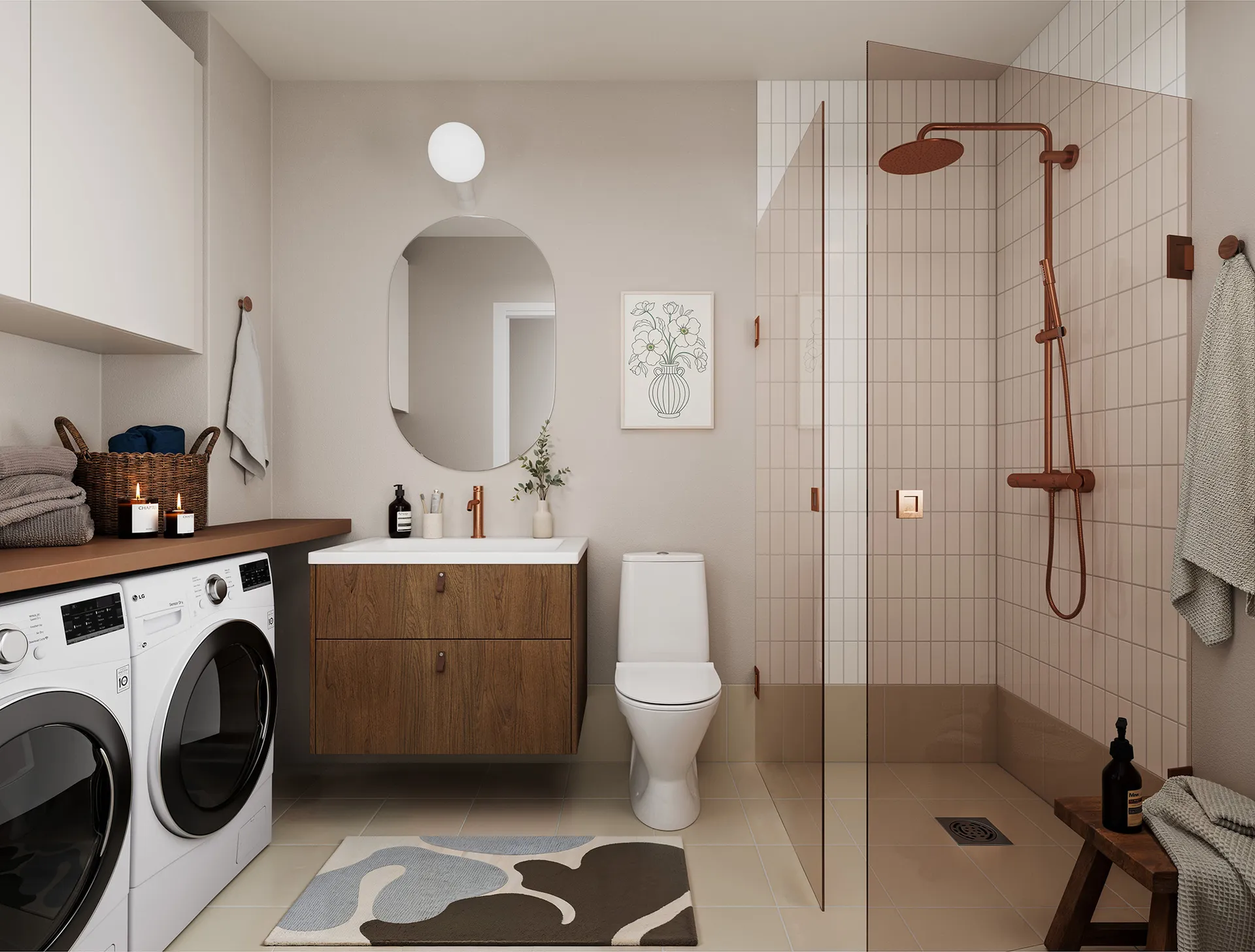 Cederhuset badrum alternativ A