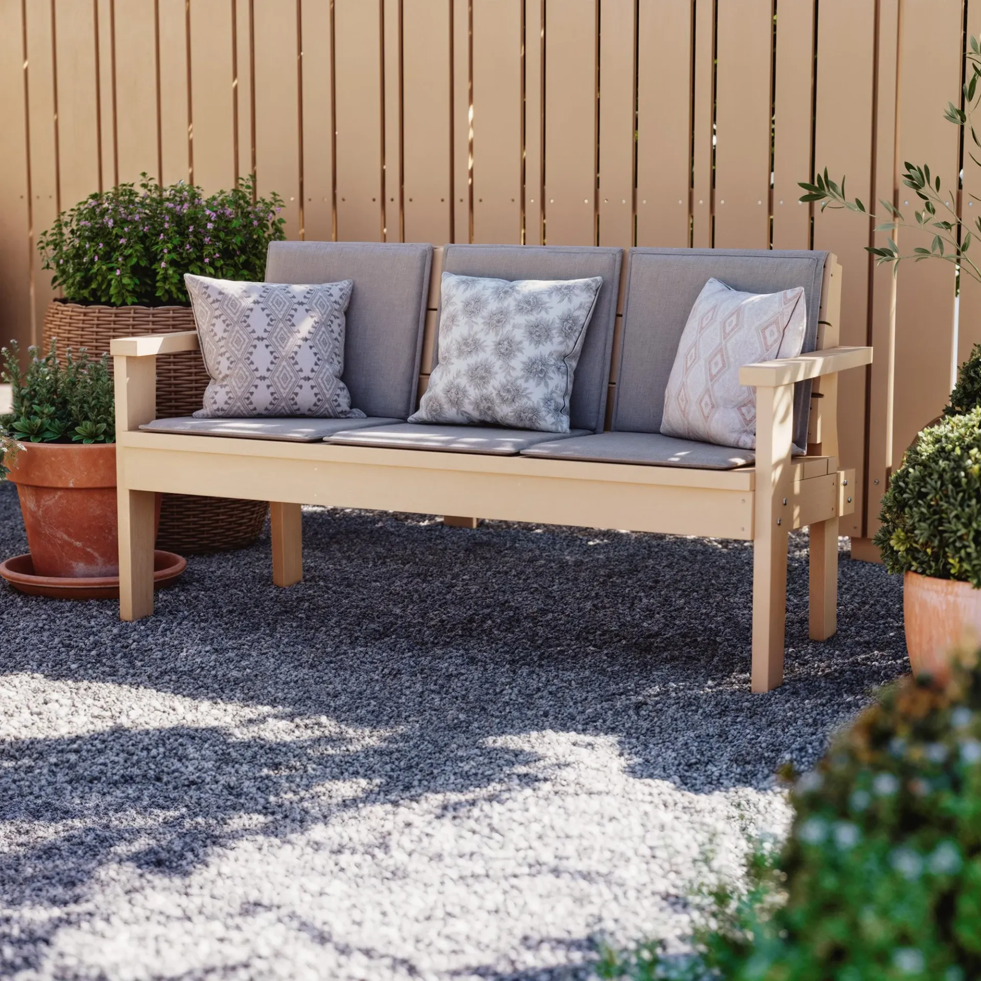 Egenbyggt trädgårdssoffa