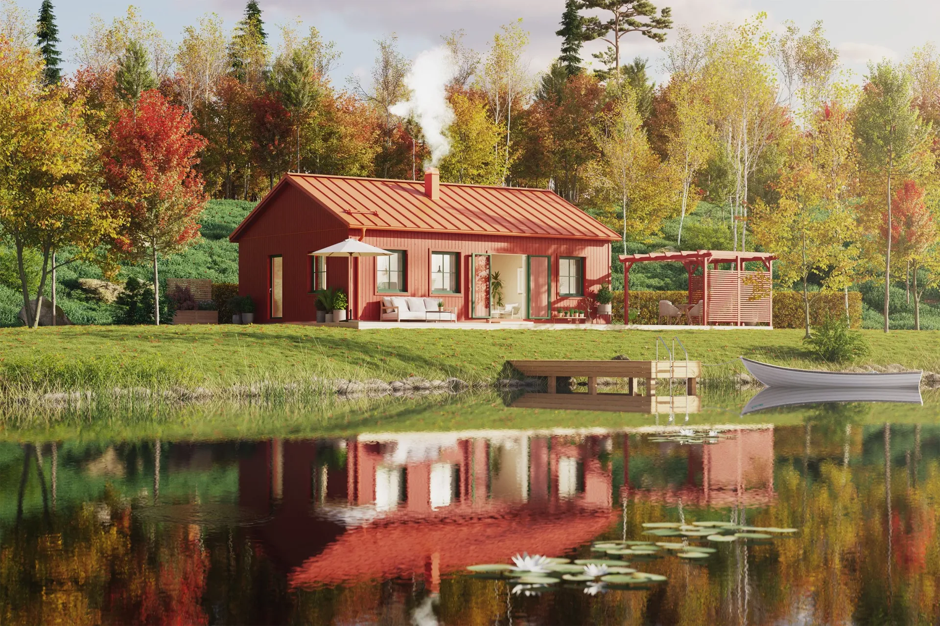 Eksteriørvisualisering - stuga