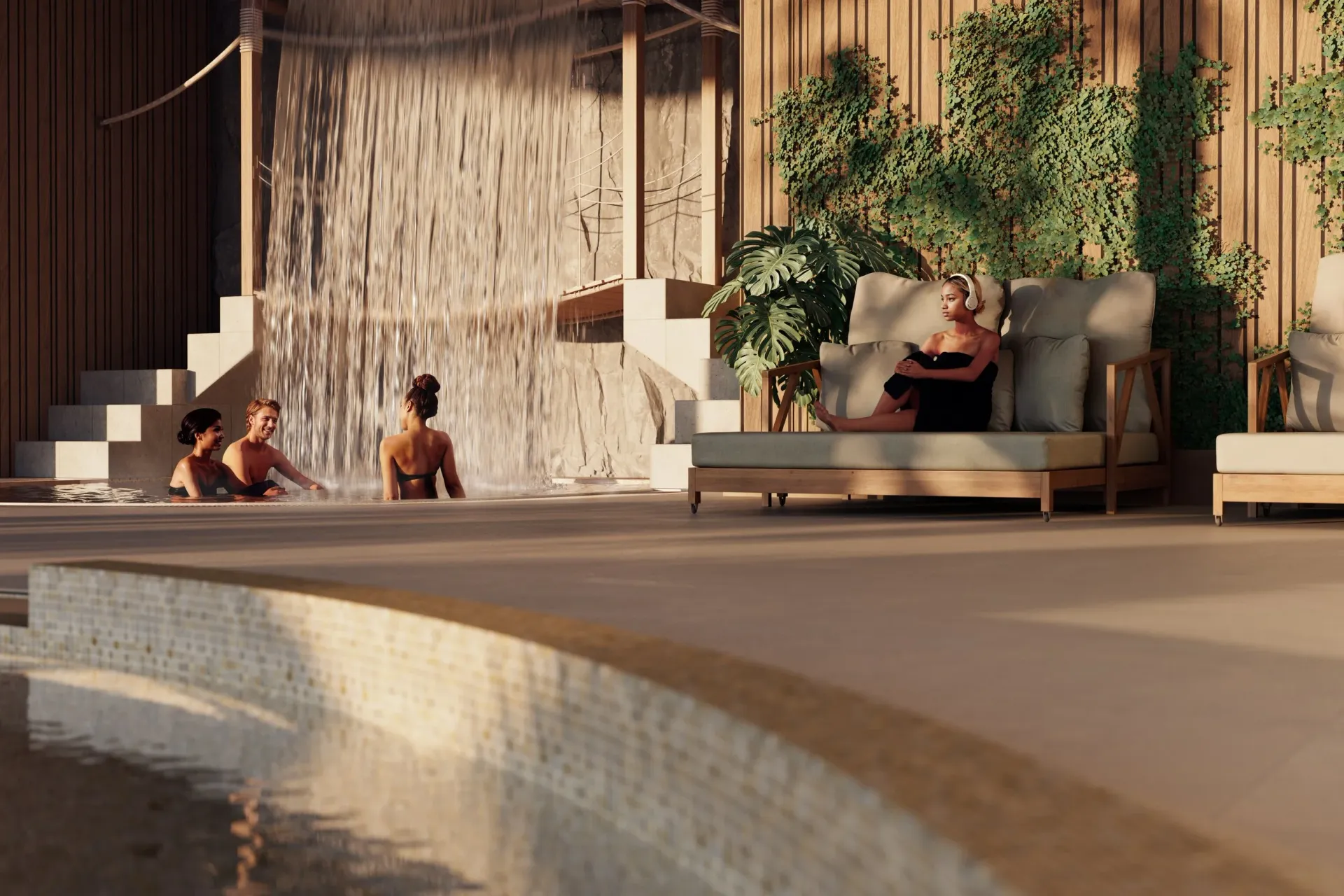 Vildmarkskällaren vattenfall