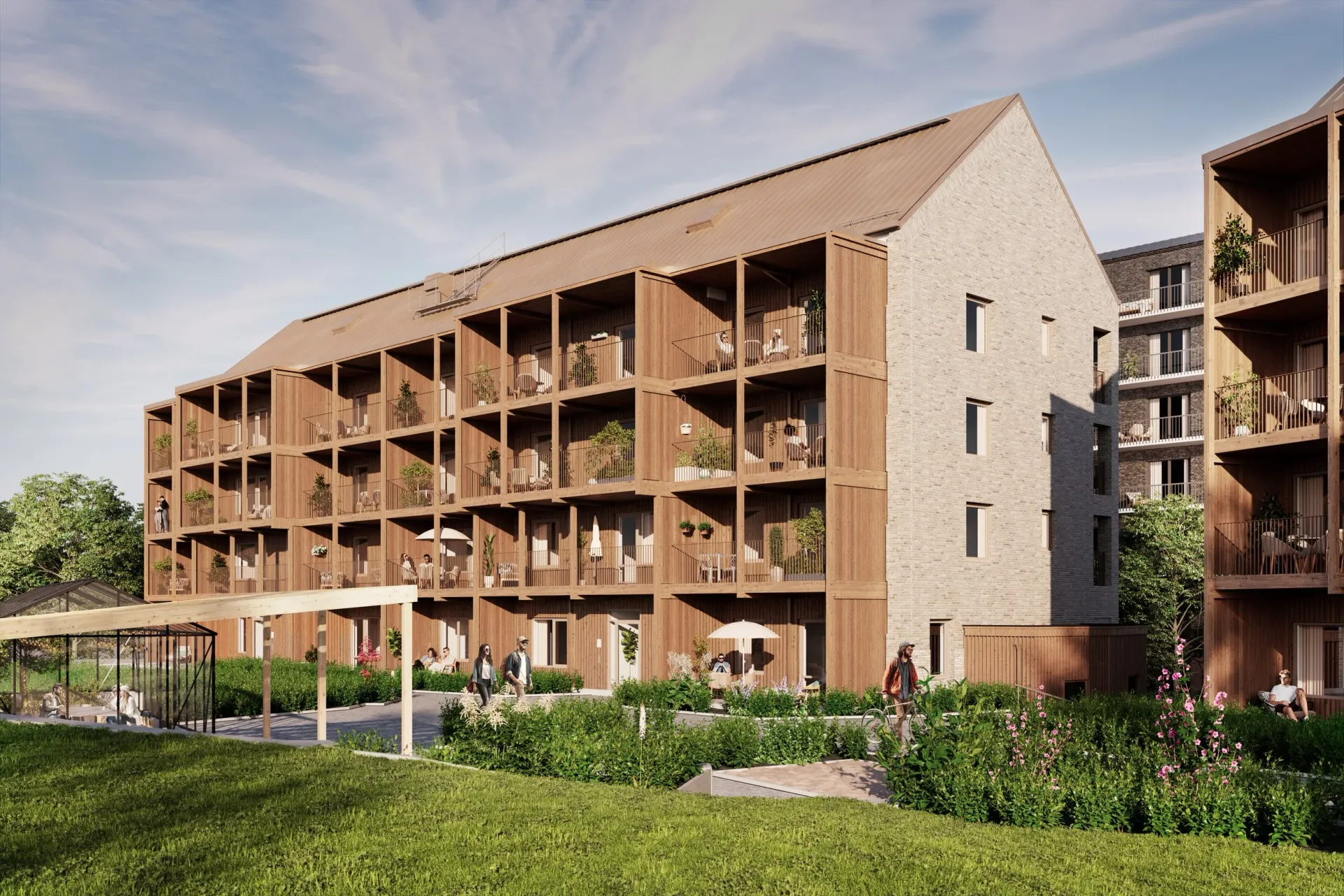 BRF Odlaren courtyard