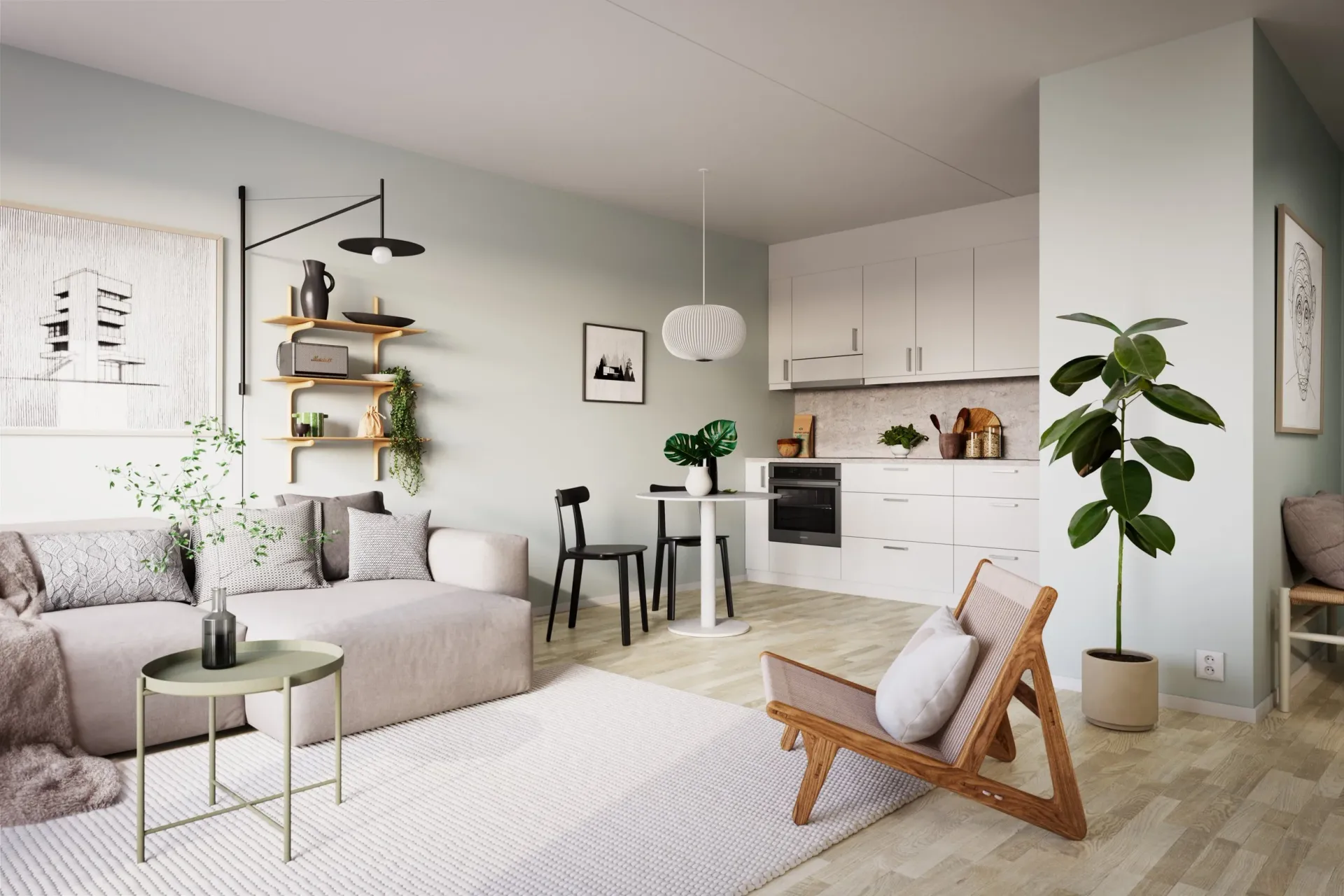 BRF Odlaren living room